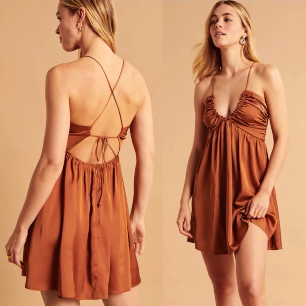 Abercrombie Drama Ruched Mini
Dress Tall